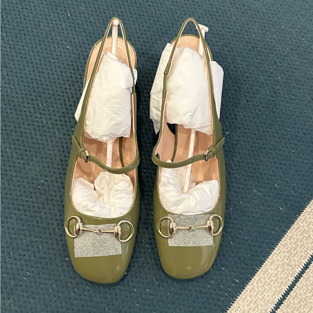 Gucci Horsebit Patent Leather Pumps